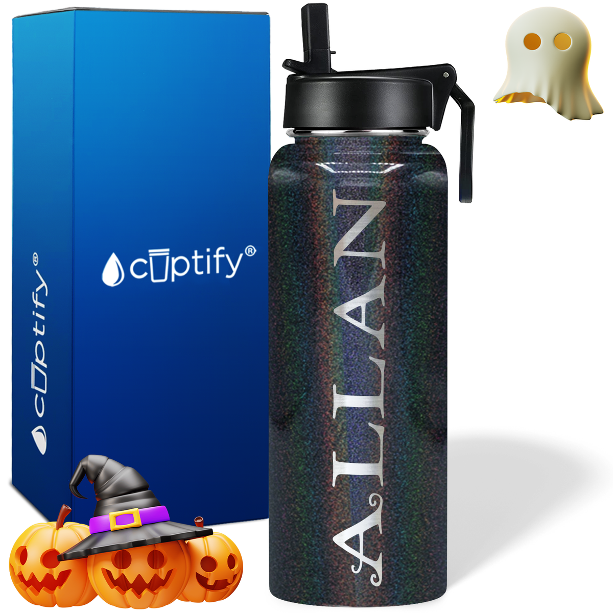 Personalized Eerie on Halloween 40oz Water Bottle