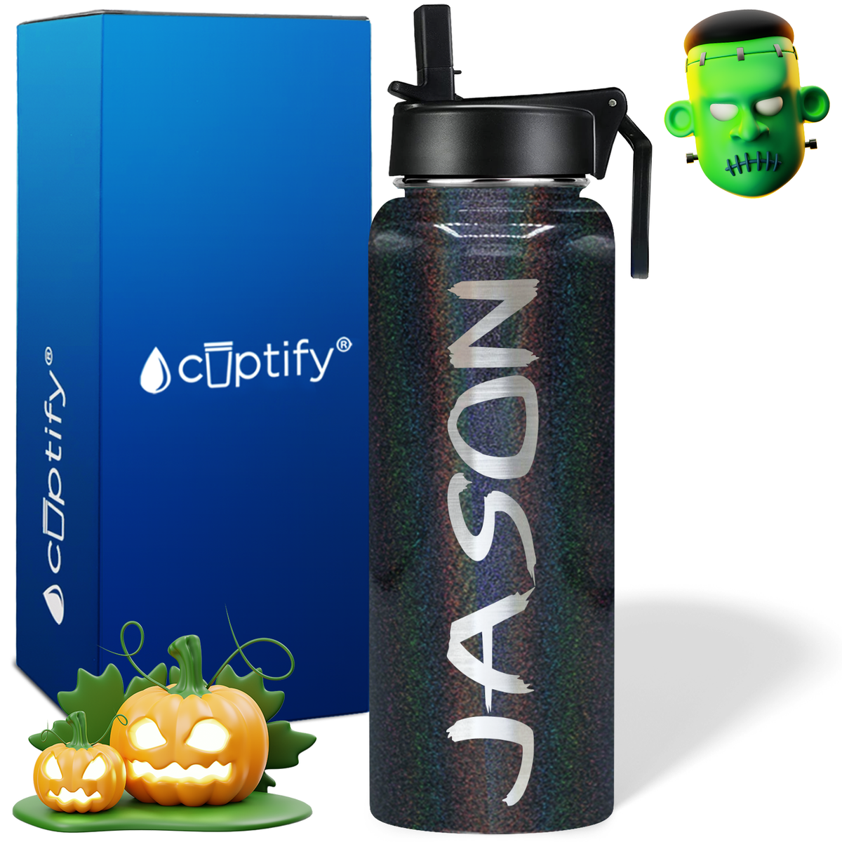 Personalized Scary on Halloween 40oz Water Bottle