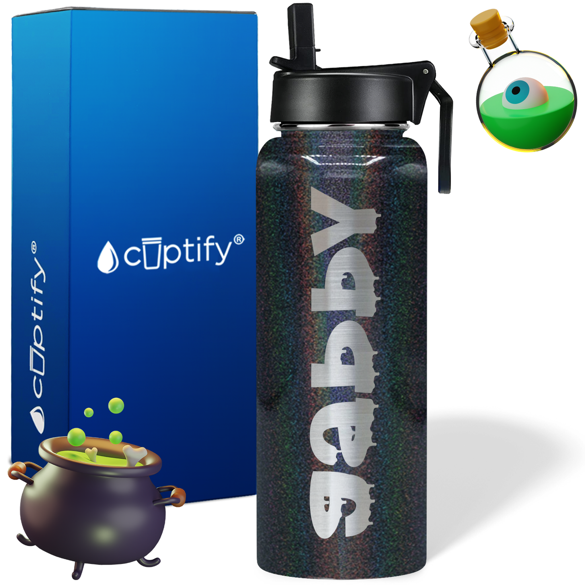 Personalized Haunted on Halloween 40oz Water Bottle