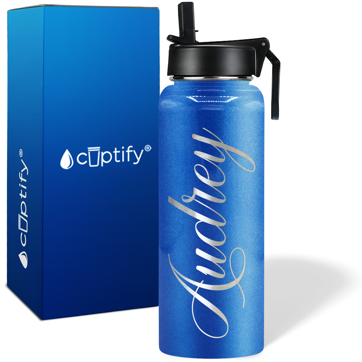 Personalized Audrey Style on 40oz Wide Mouth