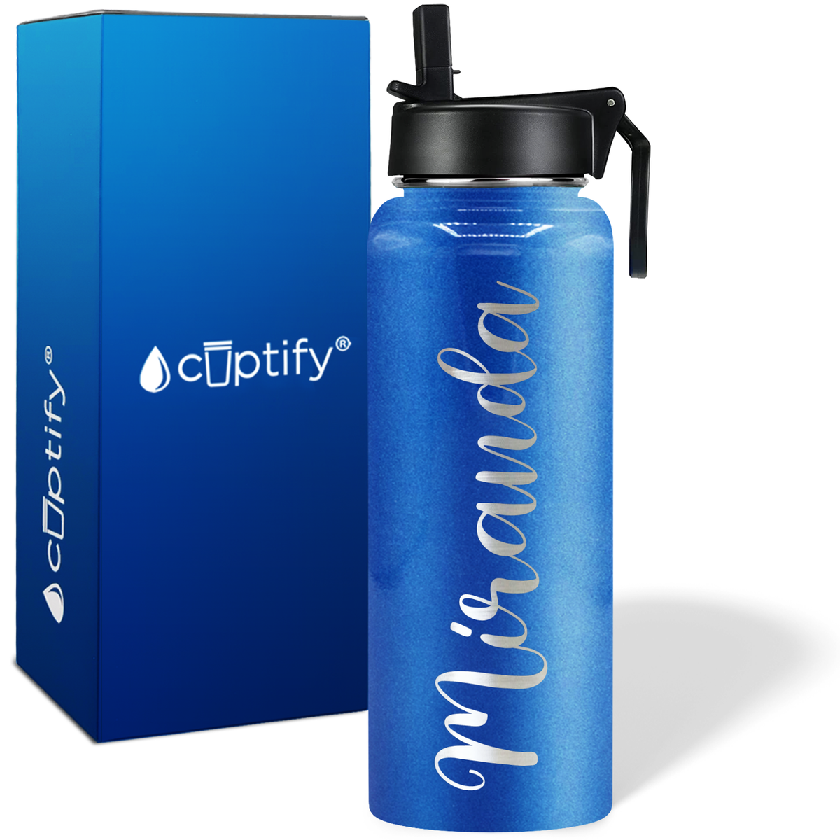 Personalized Miranda Style on 40oz Wide Mouth