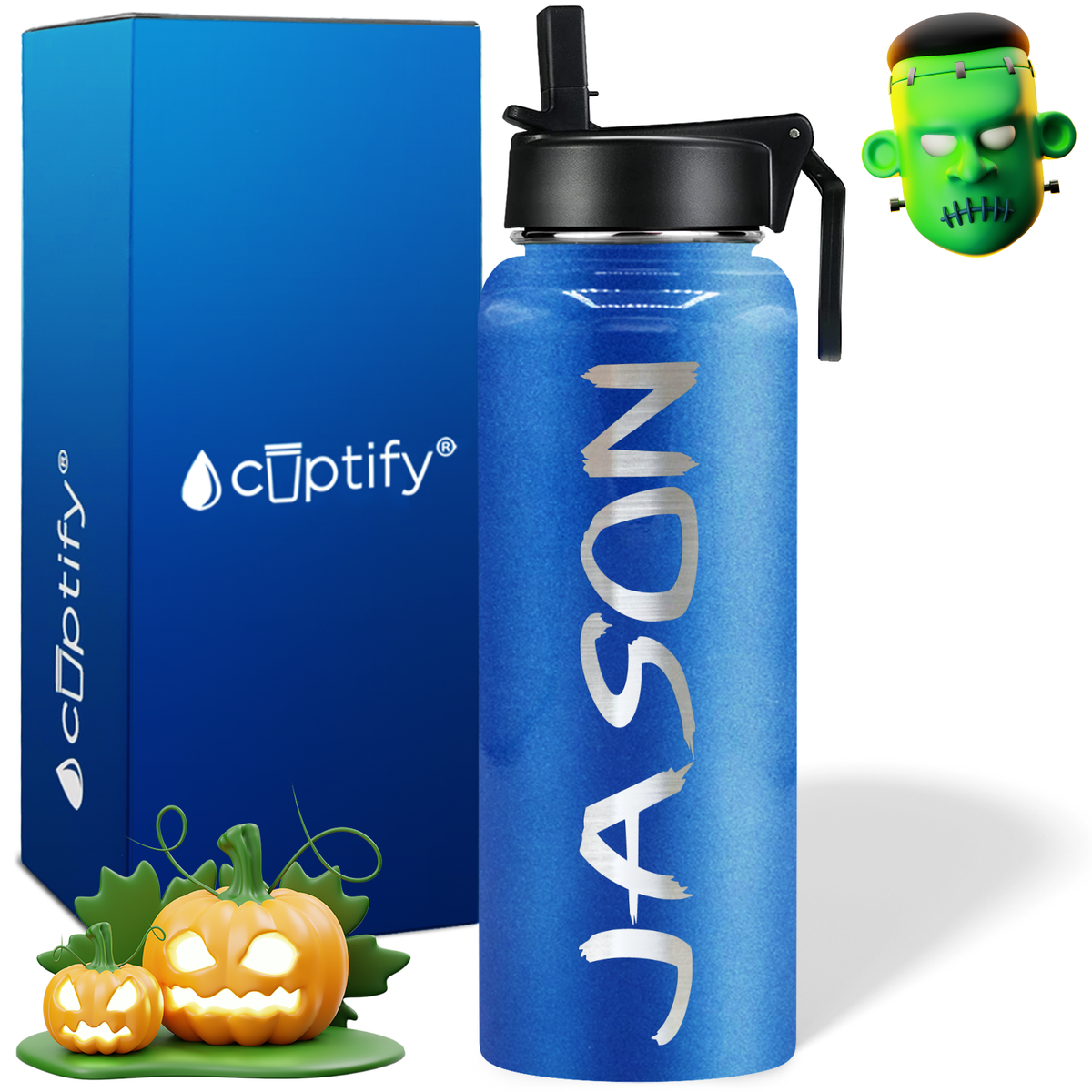 Personalized Scary on Halloween 40oz Water Bottle