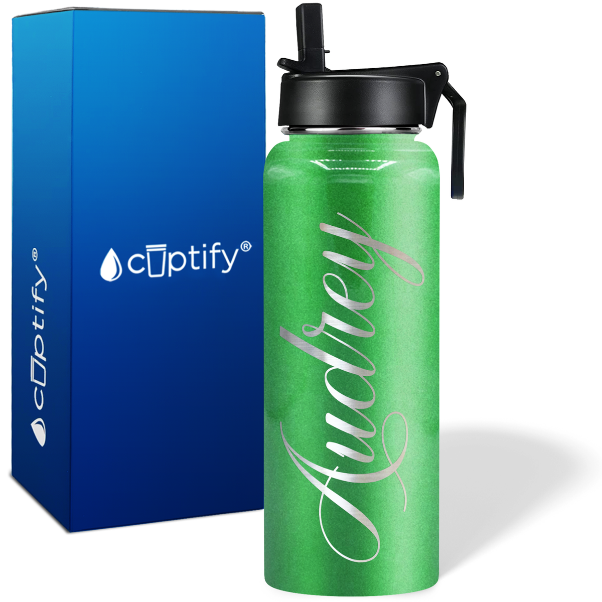 Personalized Audrey Style on 40oz Wide Mouth