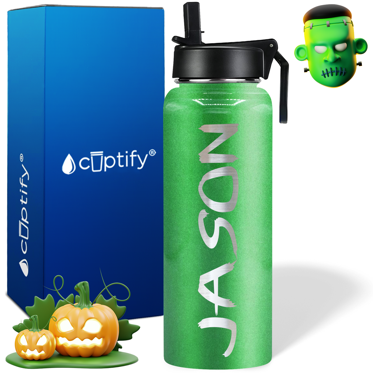 Personalized Scary on Halloween 40oz Water Bottle
