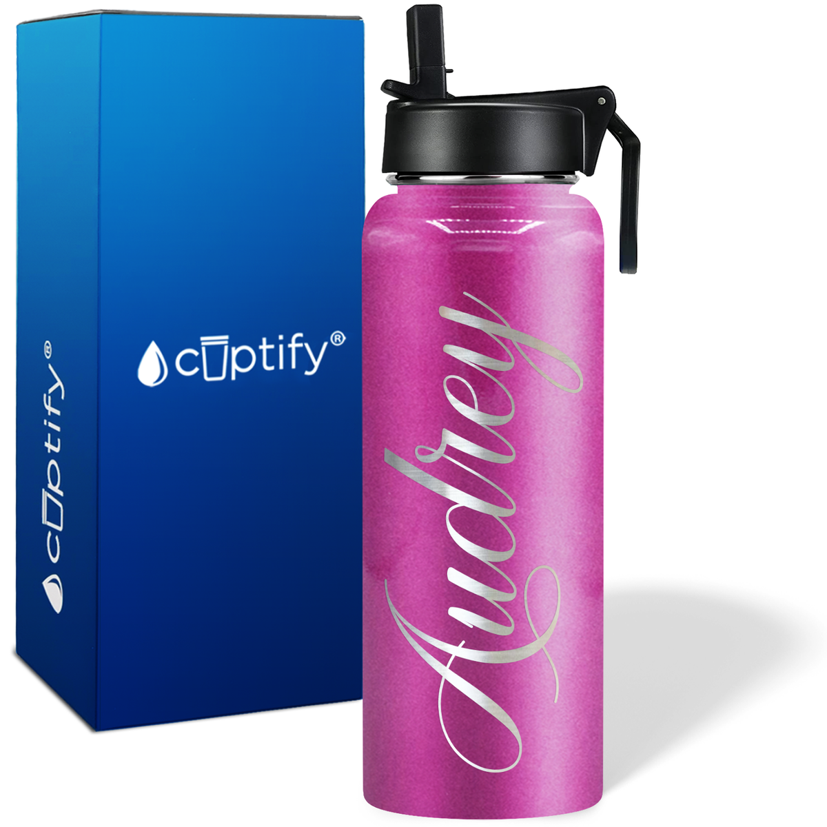 Personalized Audrey Style on 40oz Wide Mouth