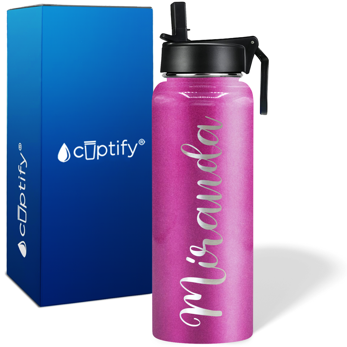 Personalized Miranda Style on 40oz Wide Mouth