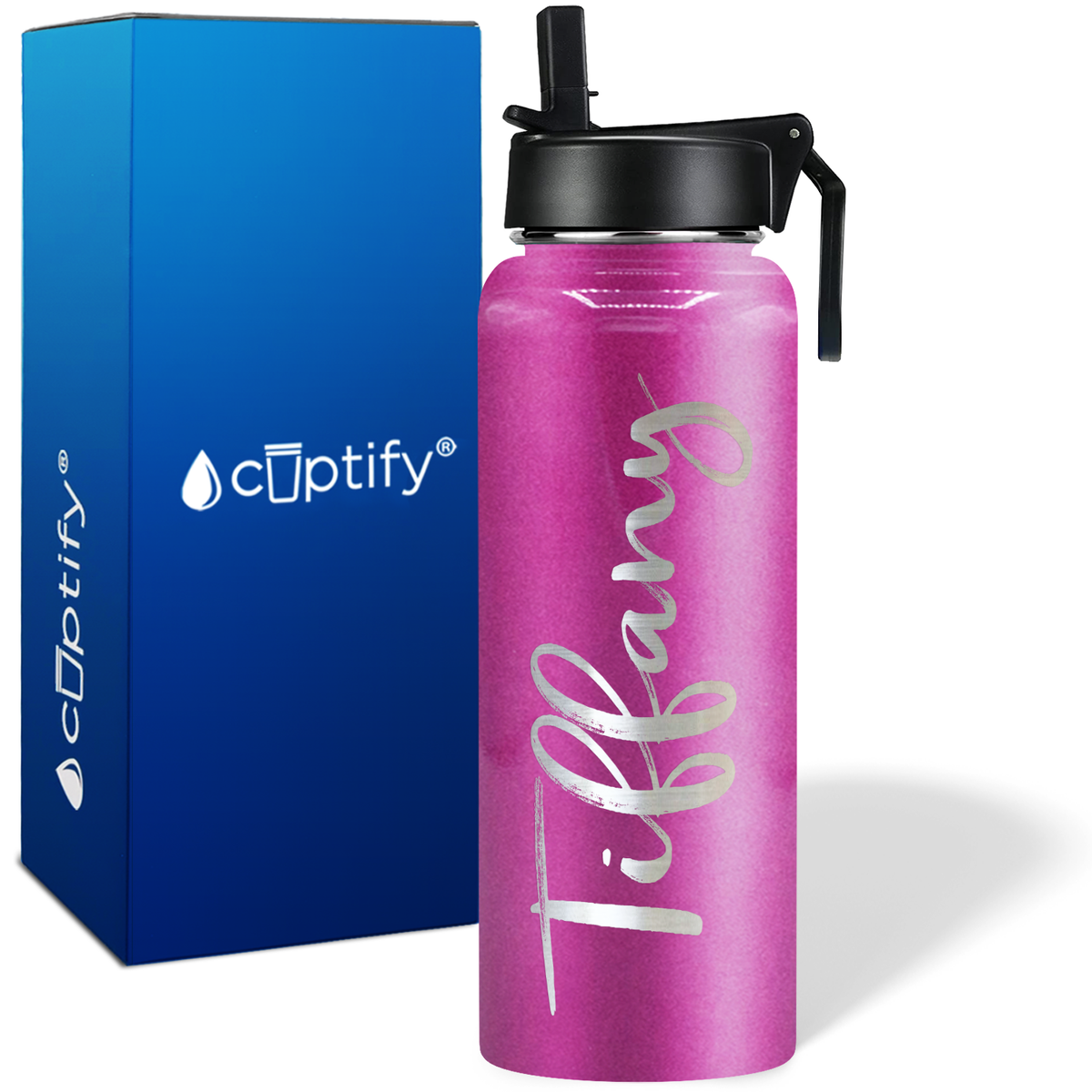 Personalized Tiffany Style on 40oz Wide Mouth