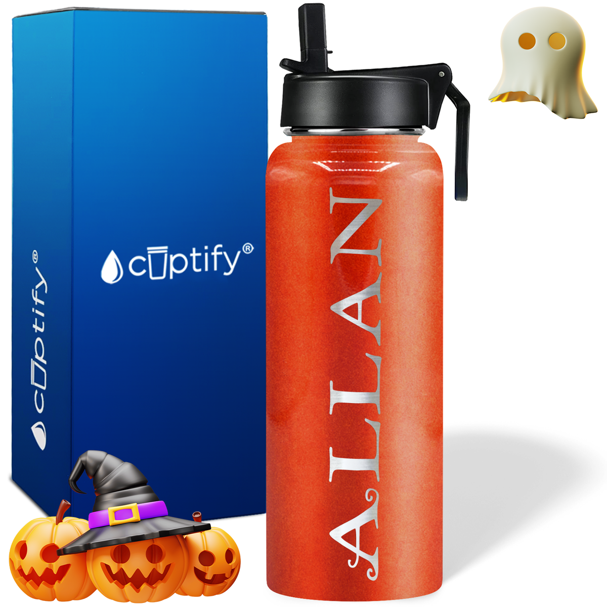 Personalized Eerie on Halloween 40oz Water Bottle