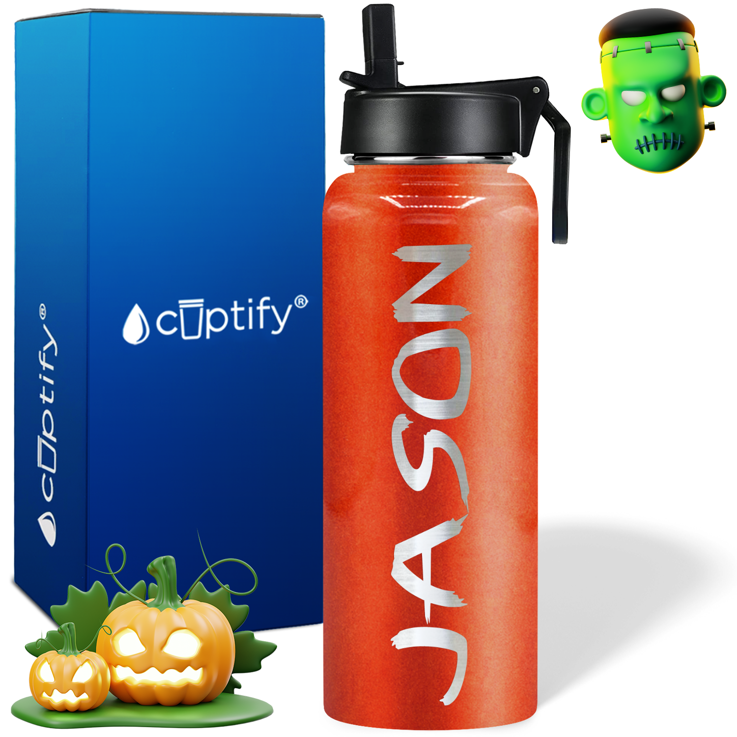 Personalized Scary on Halloween 40oz Water Bottle