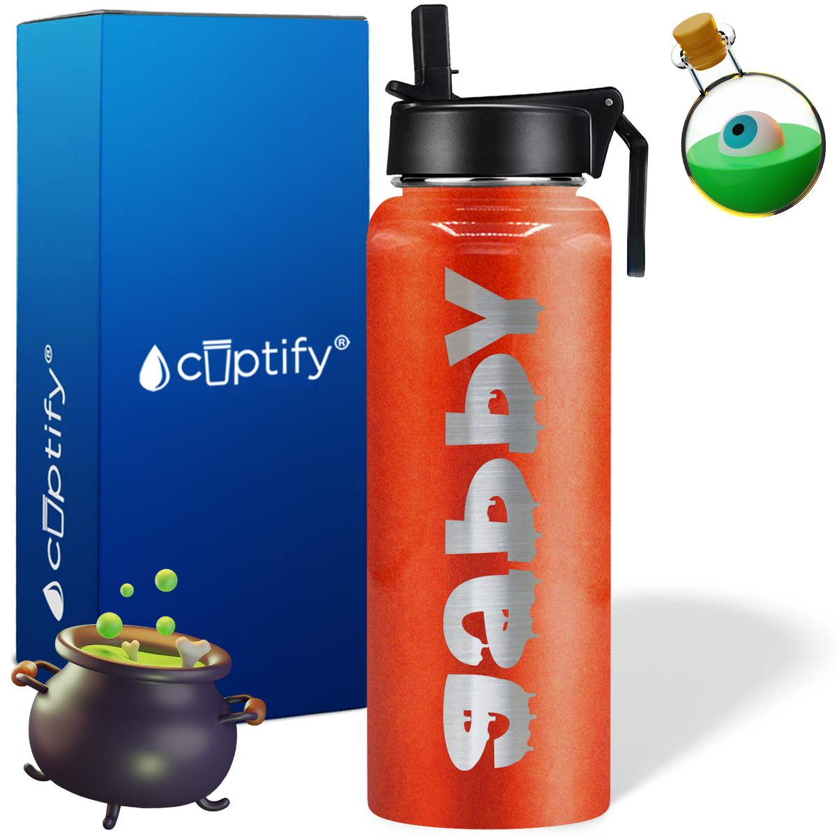 Personalized Haunted on Halloween 40oz Water Bottle
