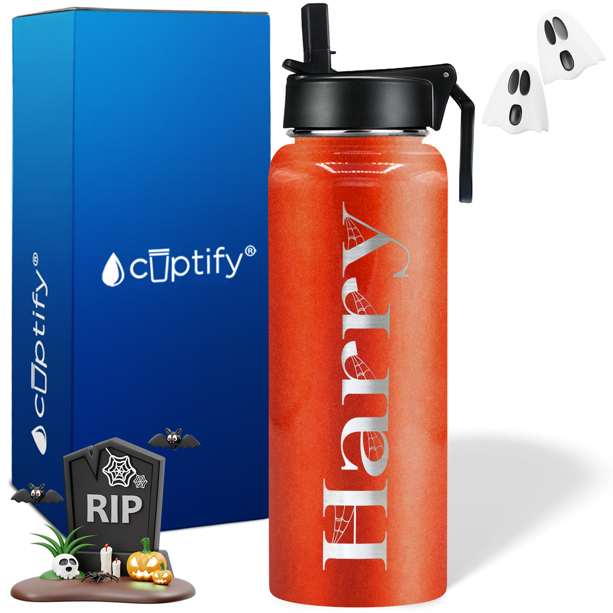 Personalized Wicked on Halloween 40oz Water Bottle