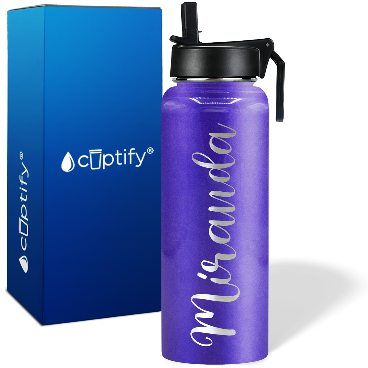 Personalized Miranda Style on 40oz Wide Mouth