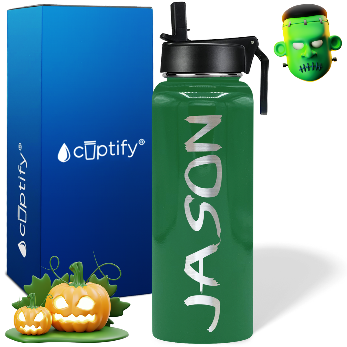 Personalized Scary on Halloween 40oz Water Bottle