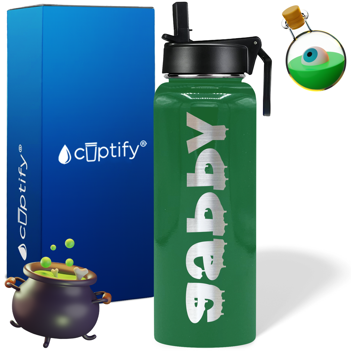 Personalized Haunted on Halloween 40oz Water Bottle