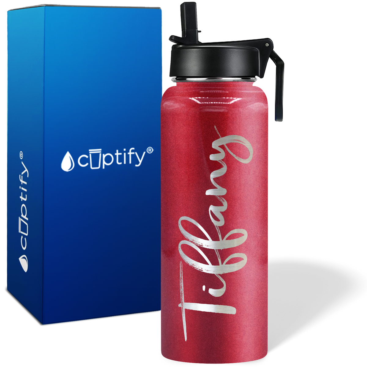 Personalized Tiffany Style on 40oz Wide Mouth