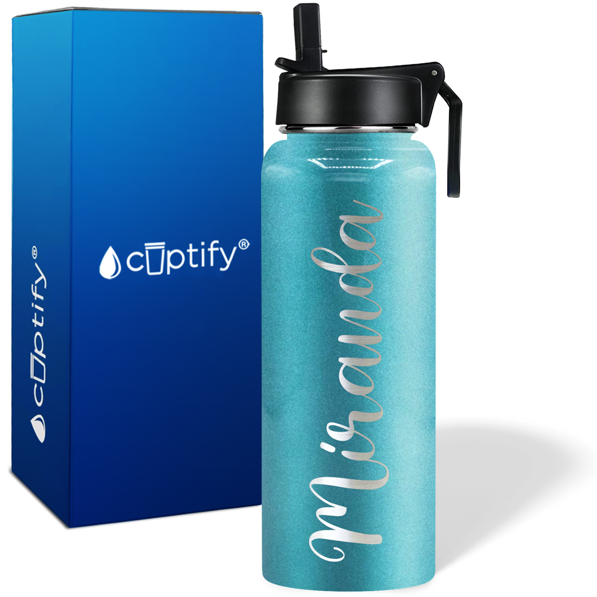 Personalized Miranda Style on 40oz Wide Mouth