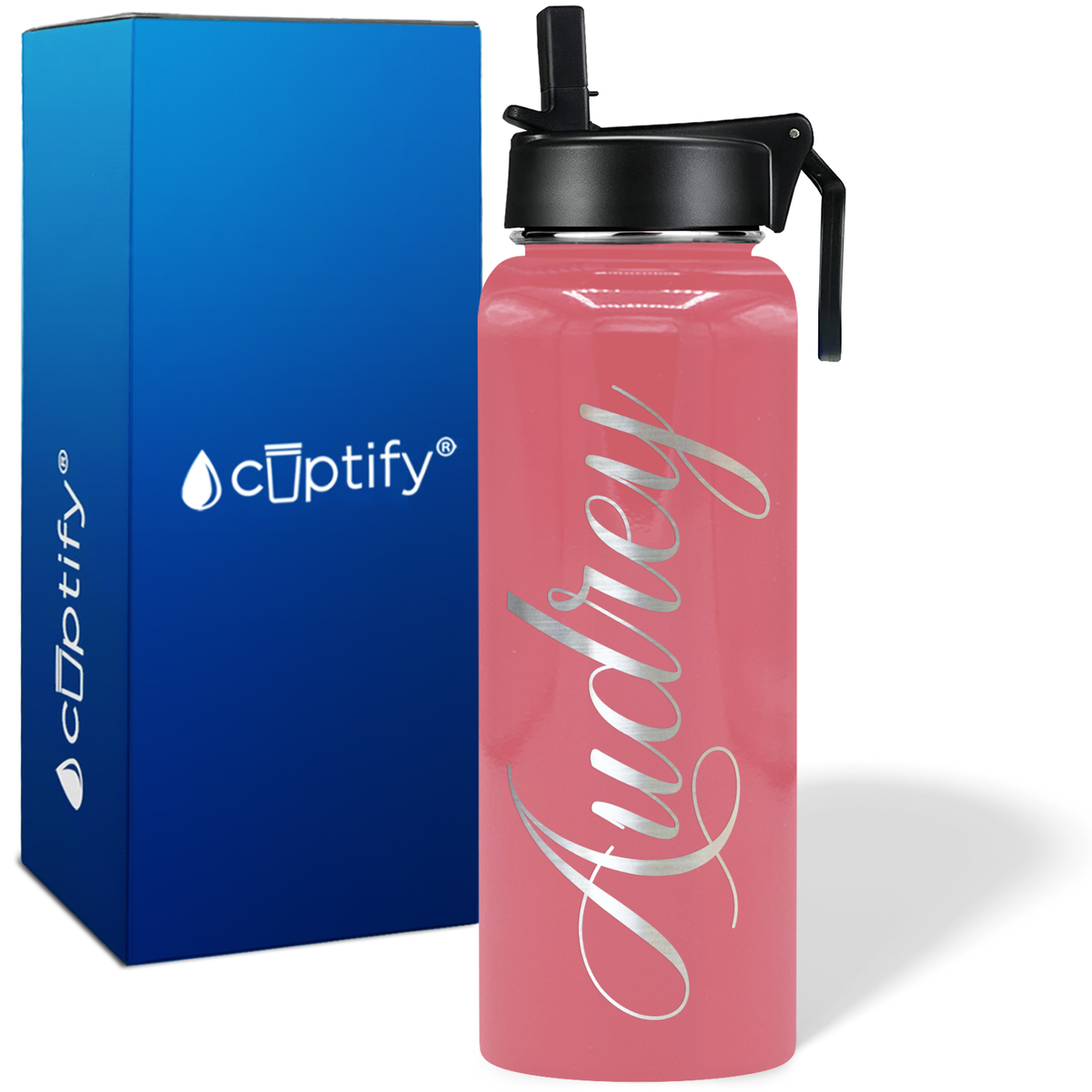 Personalized Audrey Style on 40oz Wide Mouth