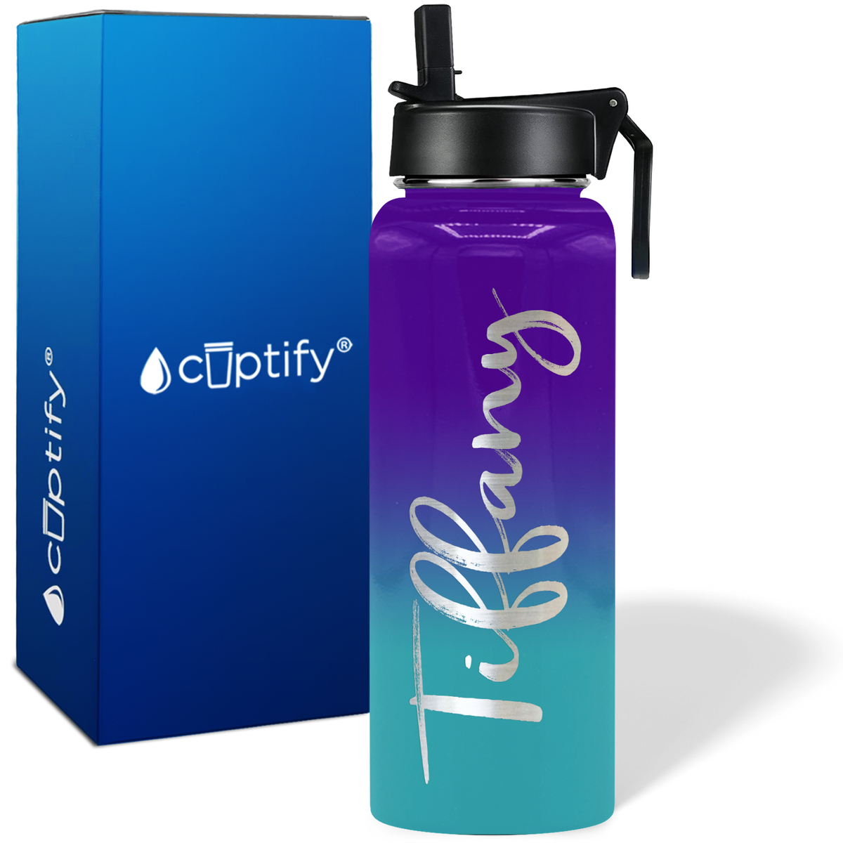 Personalized Tiffany Style on 40oz Wide Mouth