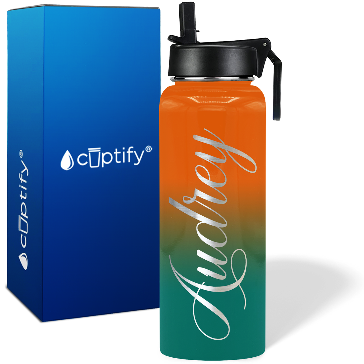 Personalized Audrey Style on 40oz Wide Mouth