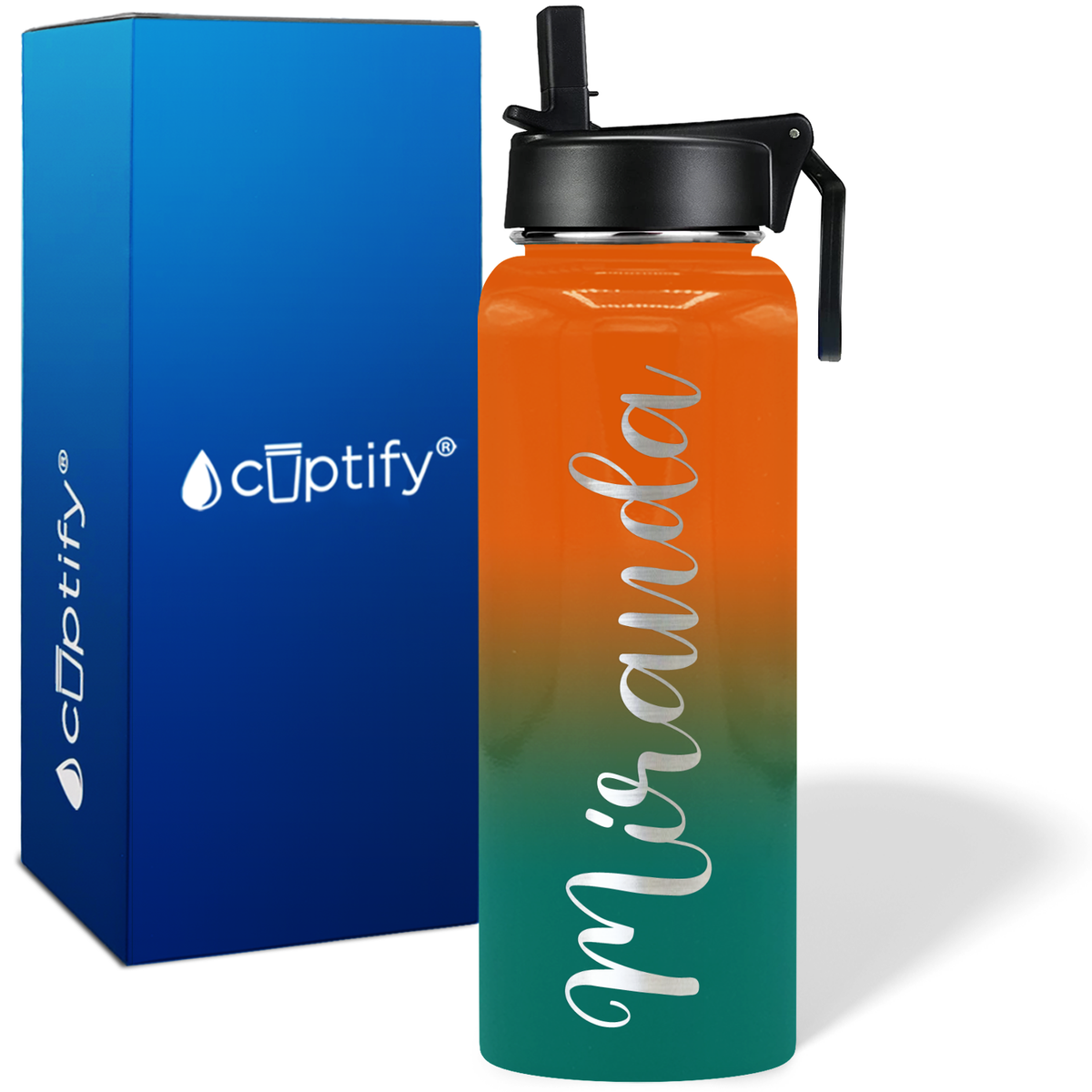 Personalized Miranda Style on 40oz Wide Mouth