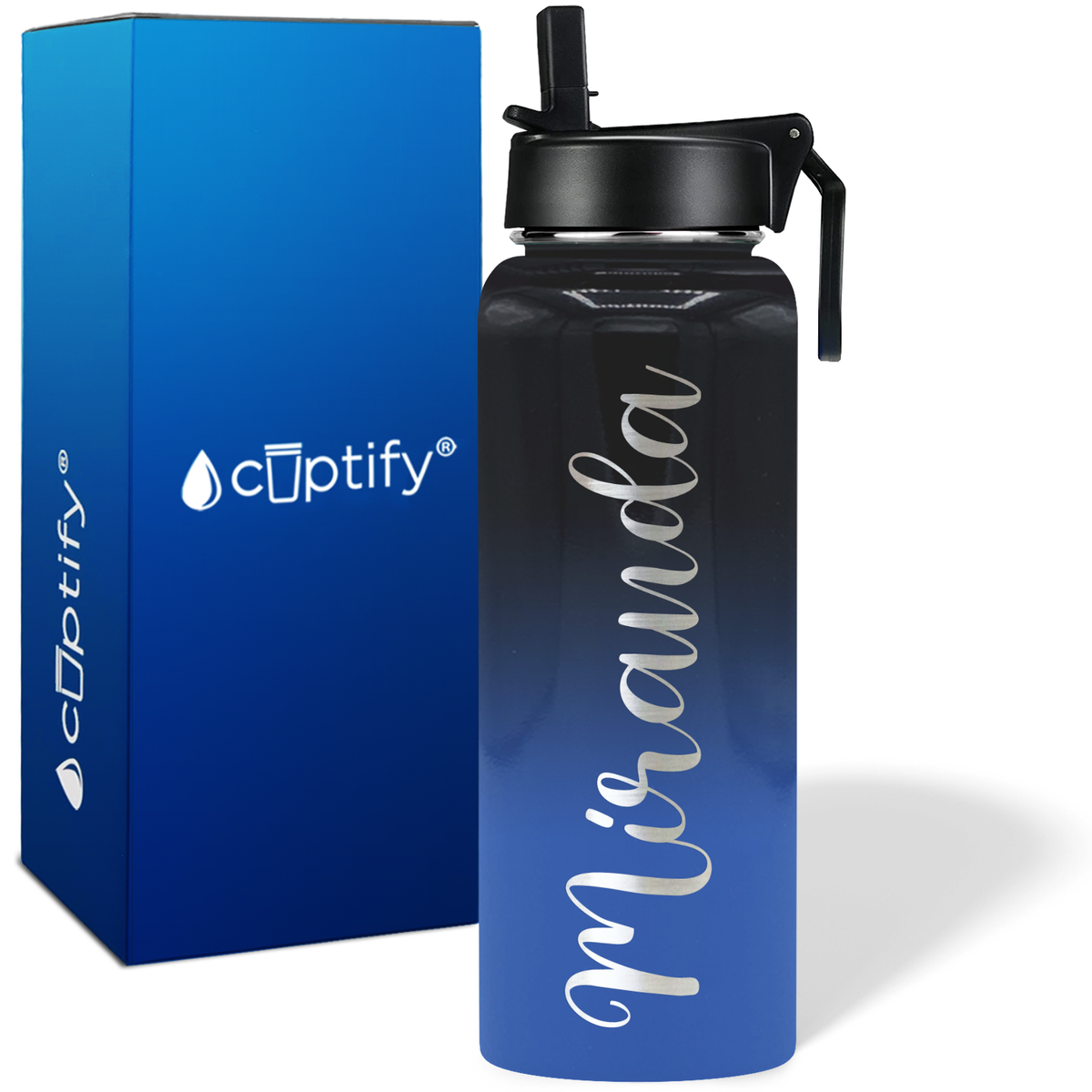 Personalized Miranda Style on 40oz Wide Mouth