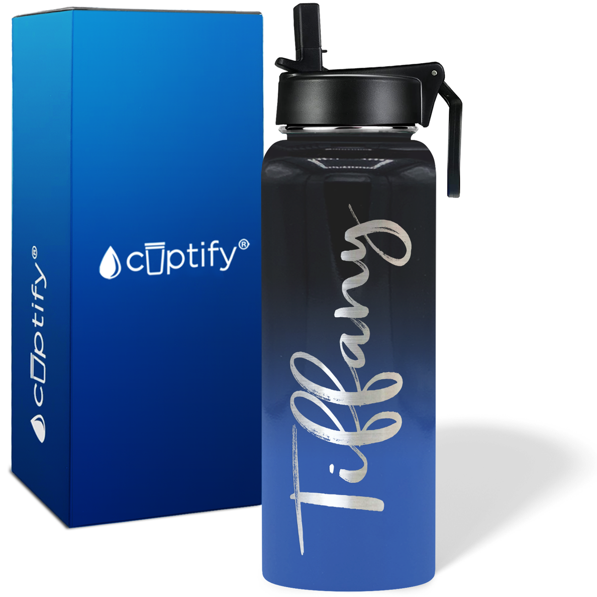 Personalized Tiffany Style on 40oz Wide Mouth