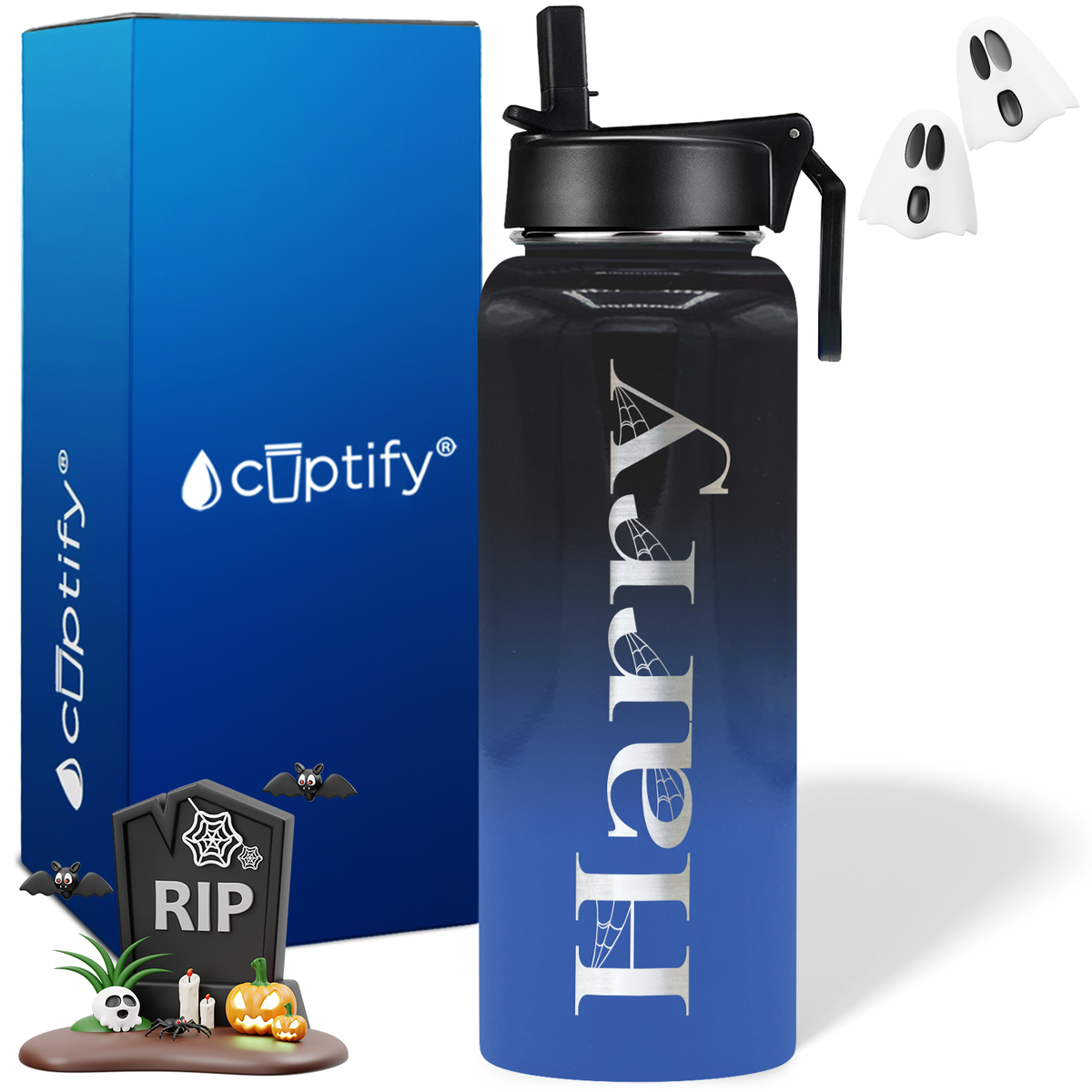 Personalized Wicked on Halloween 40oz Water Bottle