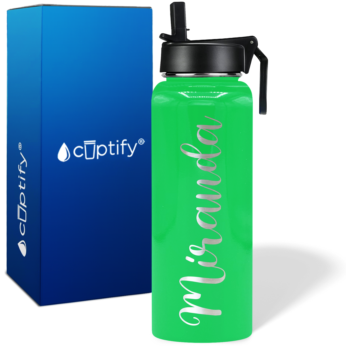 Personalized Miranda Style on 40oz Wide Mouth