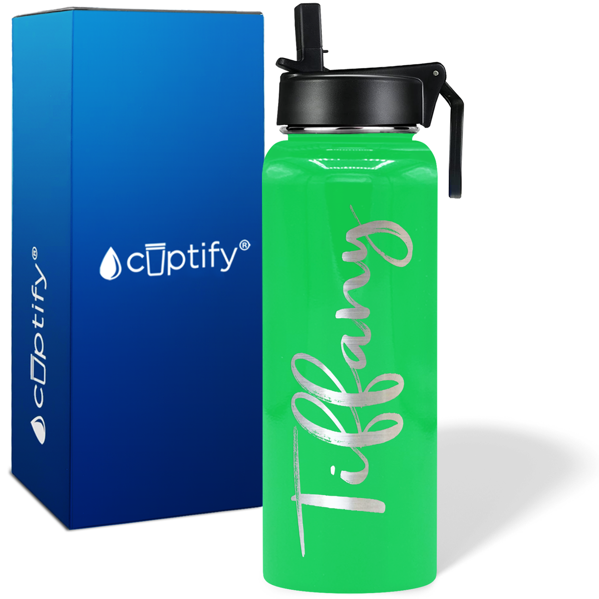 Personalized Tiffany Style on 40oz Wide Mouth