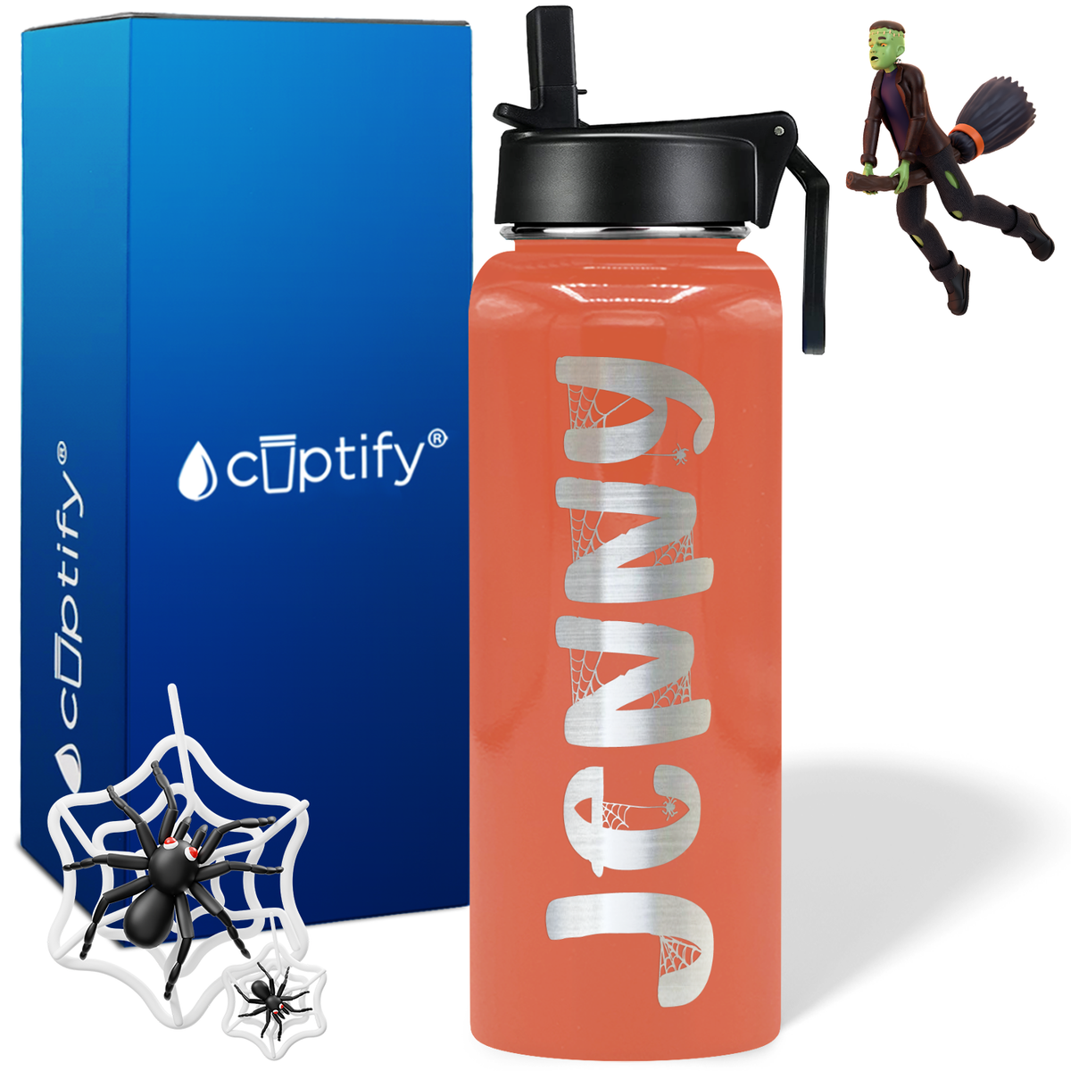 Personalized Spooky on Halloween 40oz Water Bottle