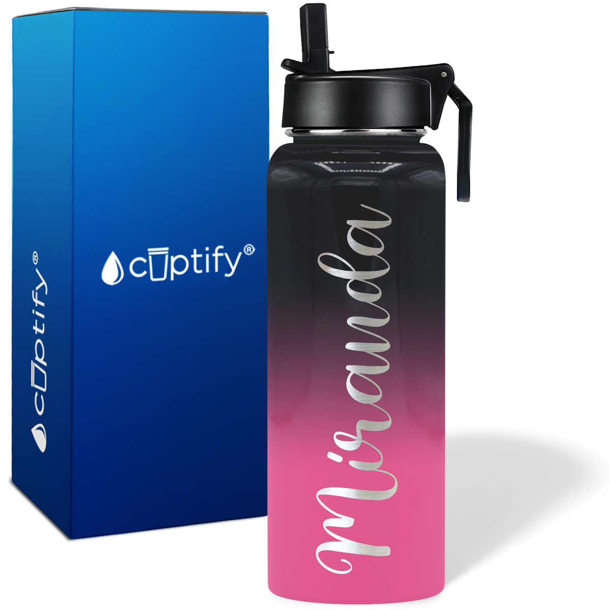 Personalized Miranda Style on 40oz Wide Mouth