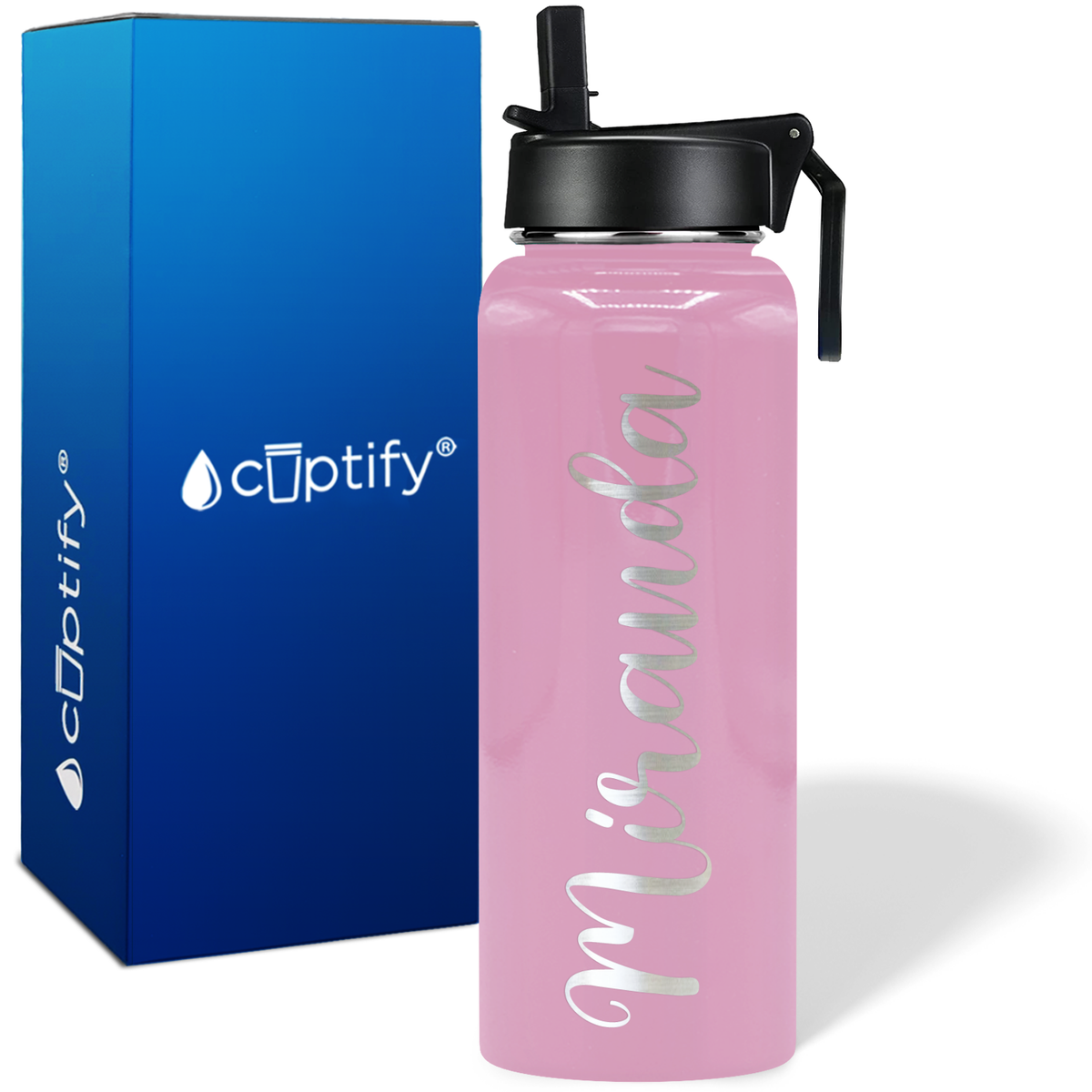 Personalized Miranda Style on 40oz Wide Mouth