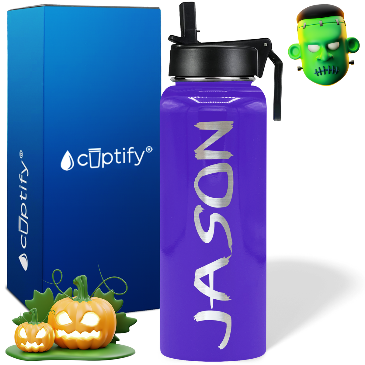 Personalized Scary on Halloween 40oz Water Bottle