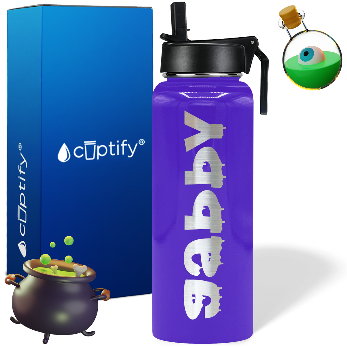 Personalized Haunted on Halloween 40oz Water Bottle