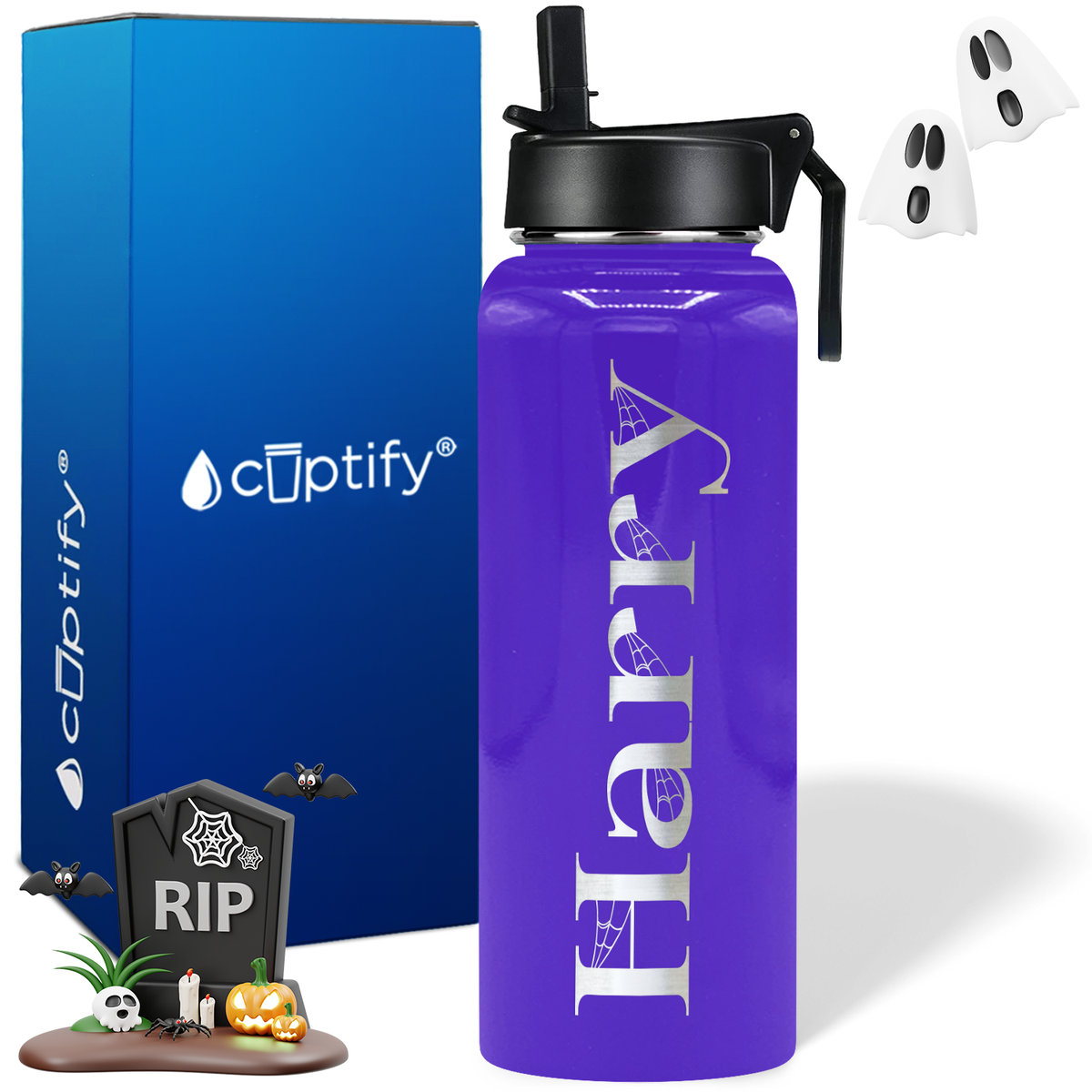 Personalized Wicked on Halloween 40oz Water Bottle