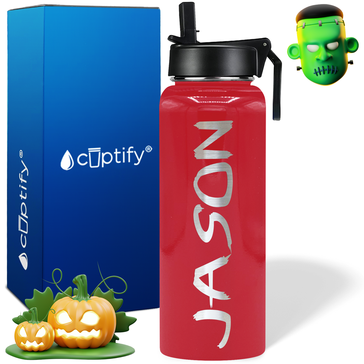 Personalized Scary on Halloween 40oz Water Bottle