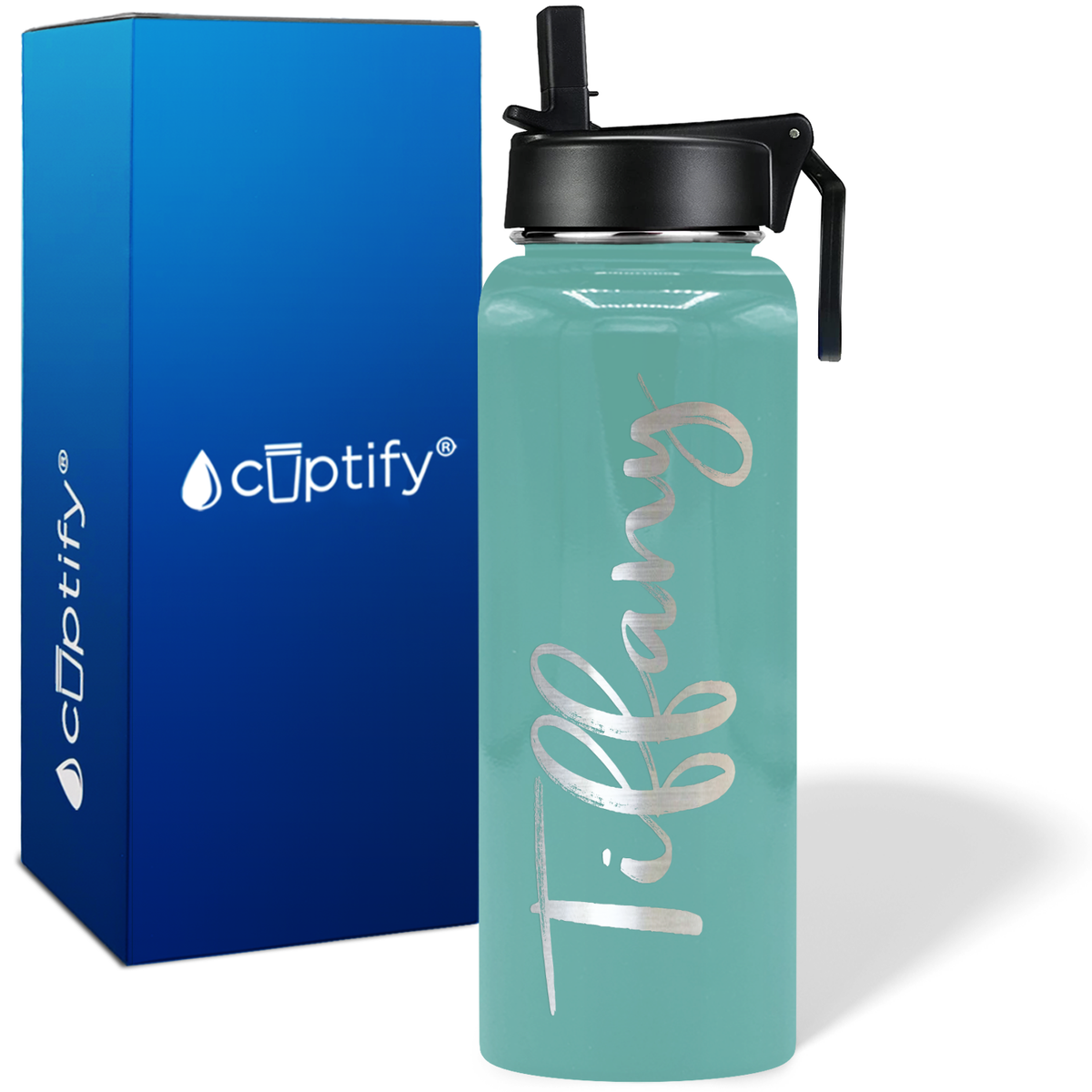 Personalized Tiffany Style on 40oz Wide Mouth