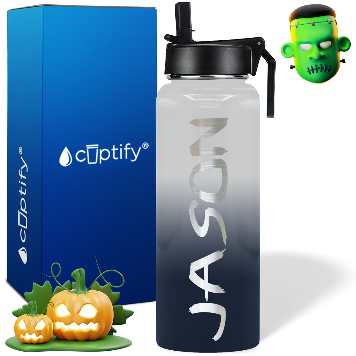 Personalized Scary on Halloween 40oz Water Bottle