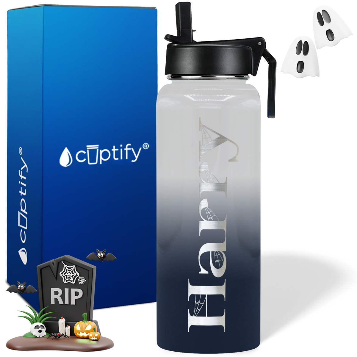 Personalized Wicked on Halloween 40oz Water Bottle