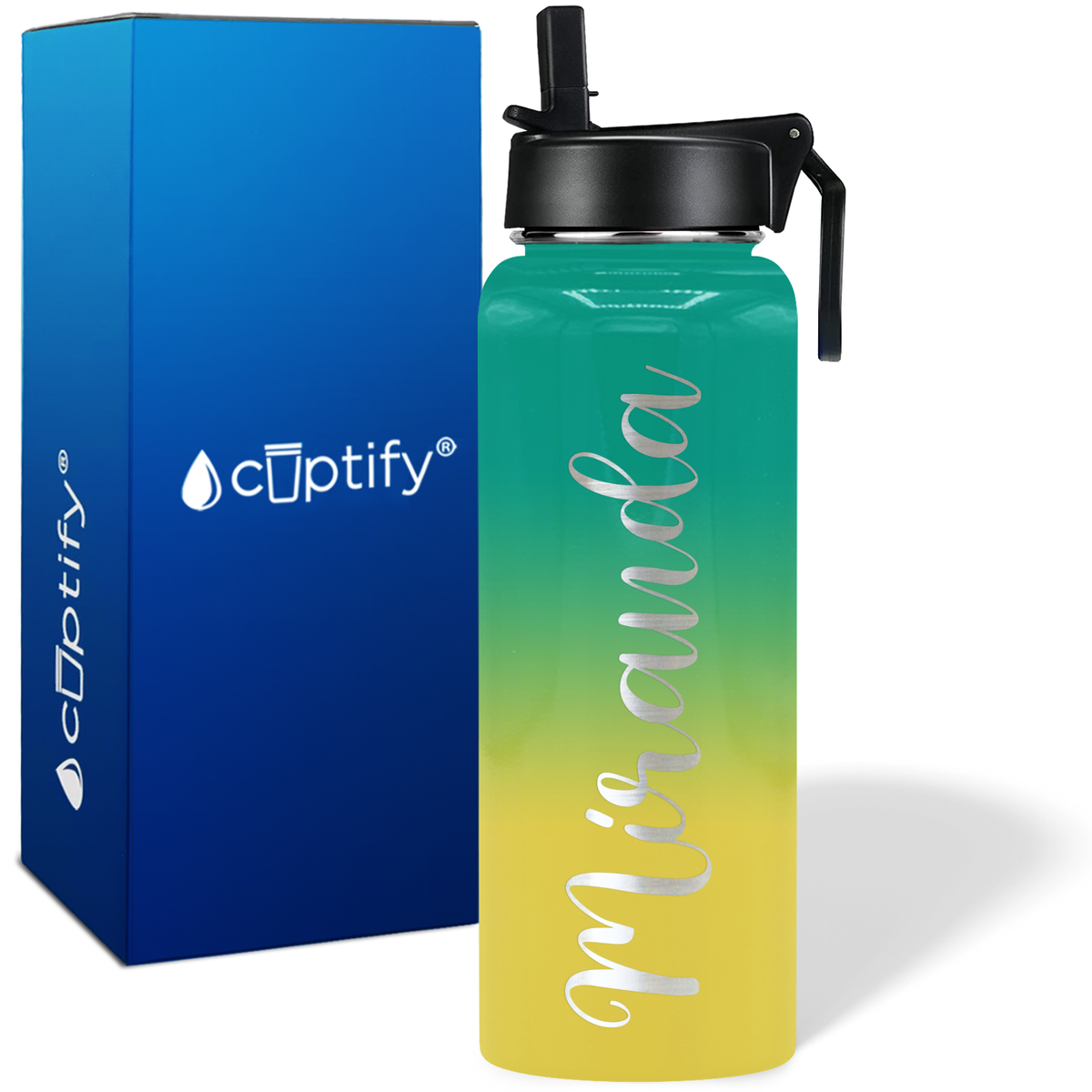 Personalized Miranda Style on 40oz Wide Mouth