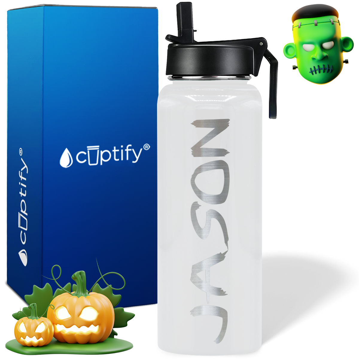 Personalized Scary on Halloween 40oz Water Bottle
