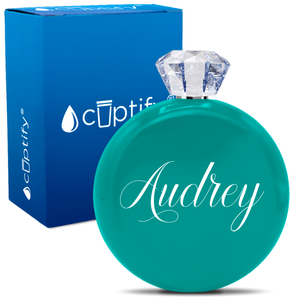 Personalized Audrey Style 5oz Jewel Flask