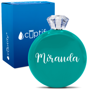 Personalized Miranda Style 5oz Jewel Flask