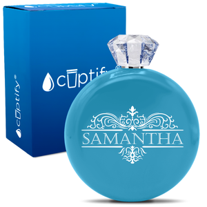 Personalized Vestige Design 5oz Jewel Flask