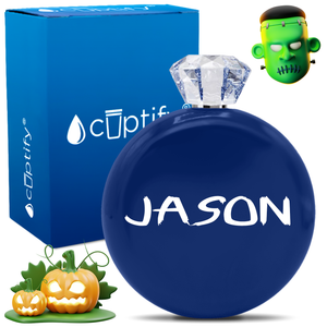 Personalized Scary Halloween Font 5oz Jewel Flask