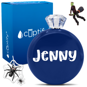 Personalized Spooky Halloween Font 5oz Jewel Flask