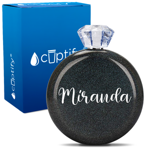 Personalized Miranda Style 5oz Jewel Flask