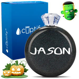 Personalized Scary Halloween Font 5oz Jewel Flask