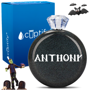 Personalized Creepy Halloween Font 5oz Jewel Flask