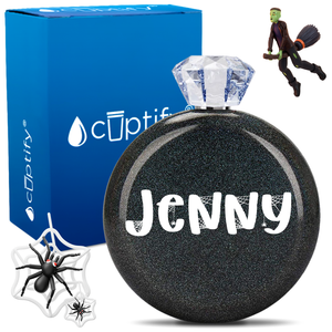 Personalized Spooky Halloween Font 5oz Jewel Flask